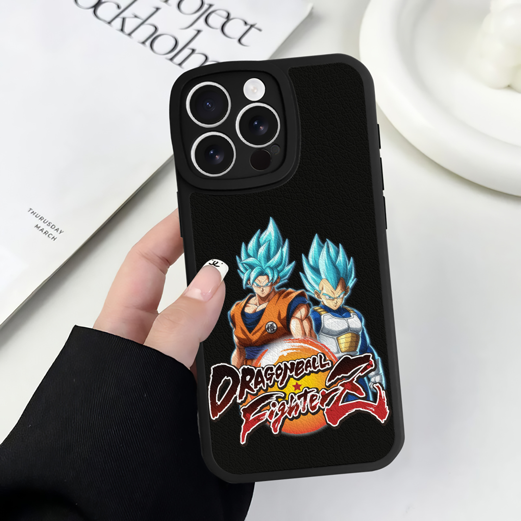 （画像用） ドラゴンボール DRAGON BALL 【iPhone 16シリーズ対応】シリコンスマホケース（レザー調） 材質：シリコン